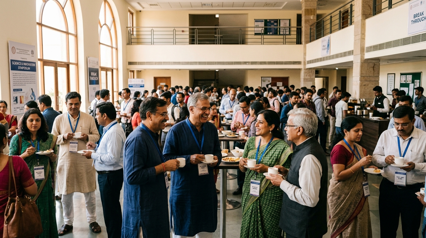 Editorial illustration: Academic Conferences in India: Verify the Edition Before You Register